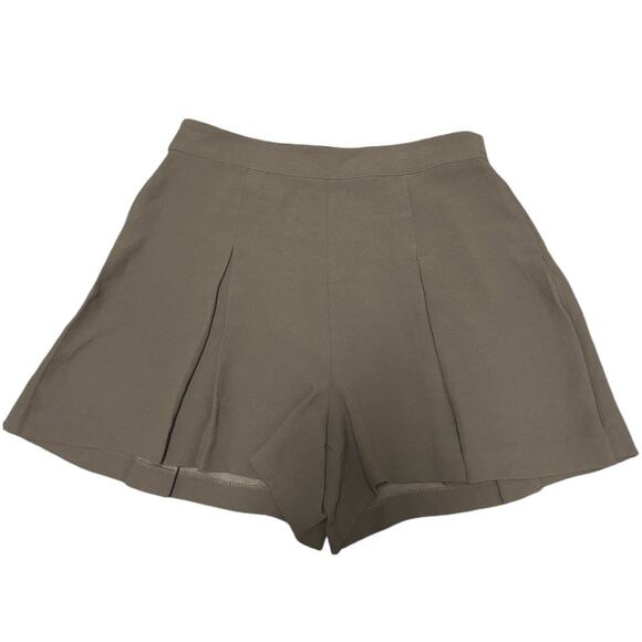 SPANX Dresses & Skirts - Spanx Carefree Crepe Brown Pleated Shorts Size XL
